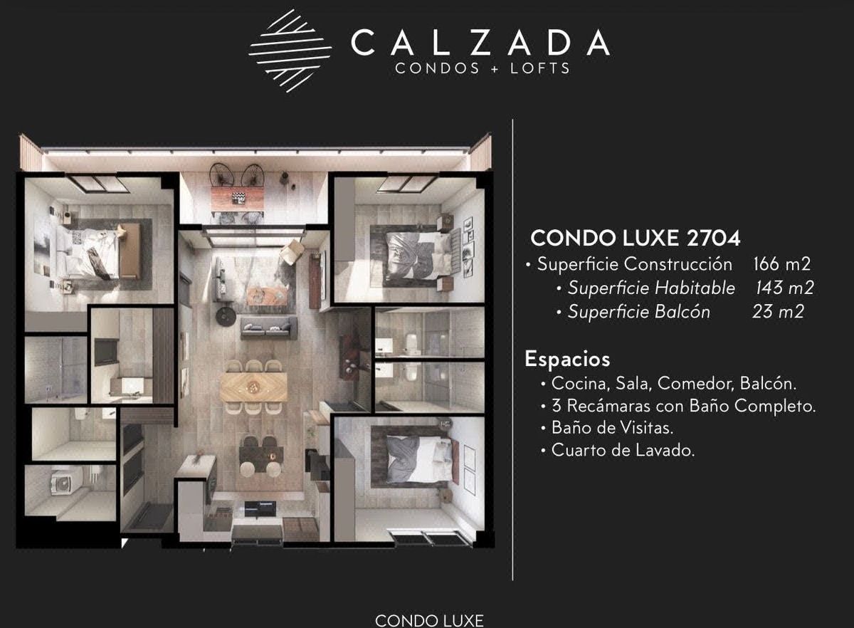 Calzada modelo Condo Luxe