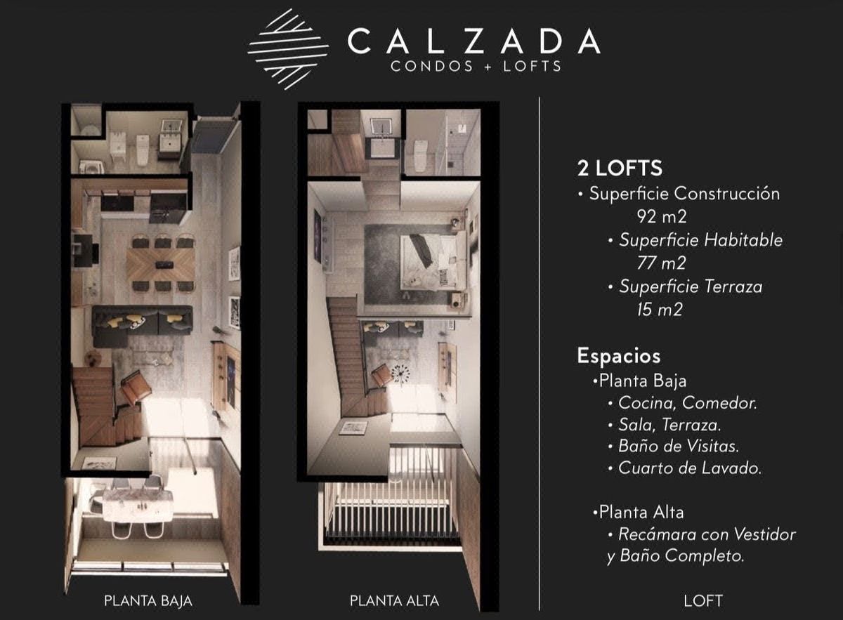 Calzada modelo Loft