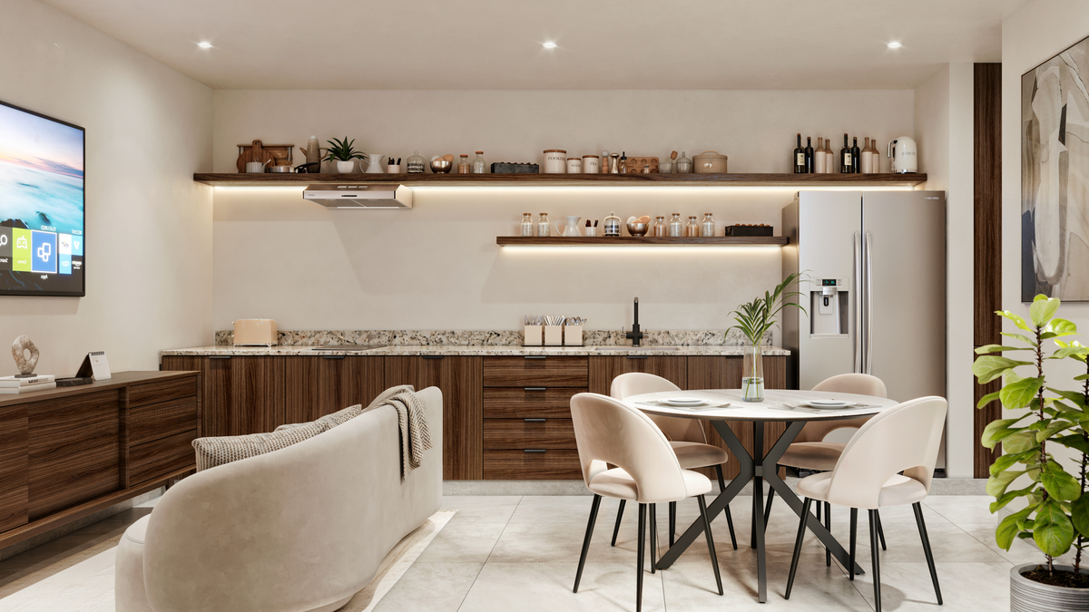 1 de 10: Sala, Comedor, Cocina