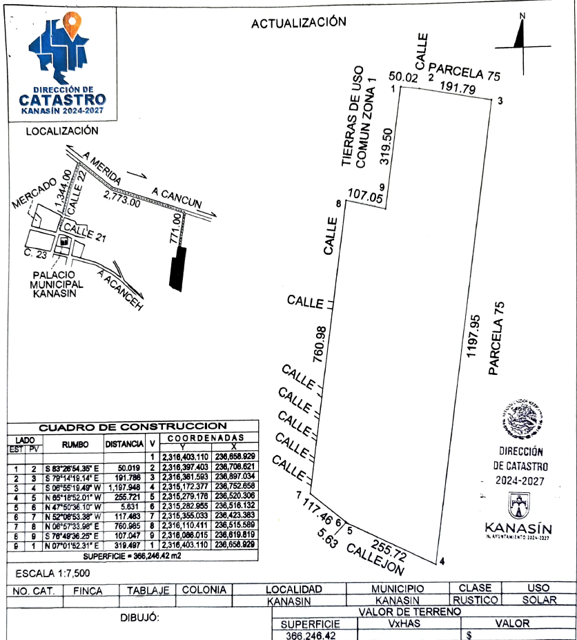 5 de 5: PLANO CATASTRAL