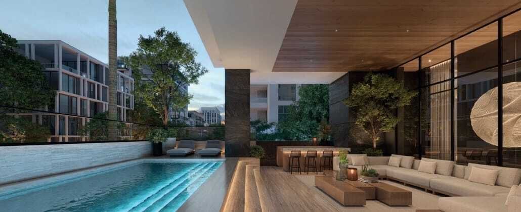 2 de 14: Área social y piscina