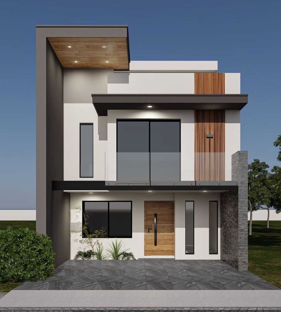 1 de 15: RENDER DE FACHADA PRINCIPAL