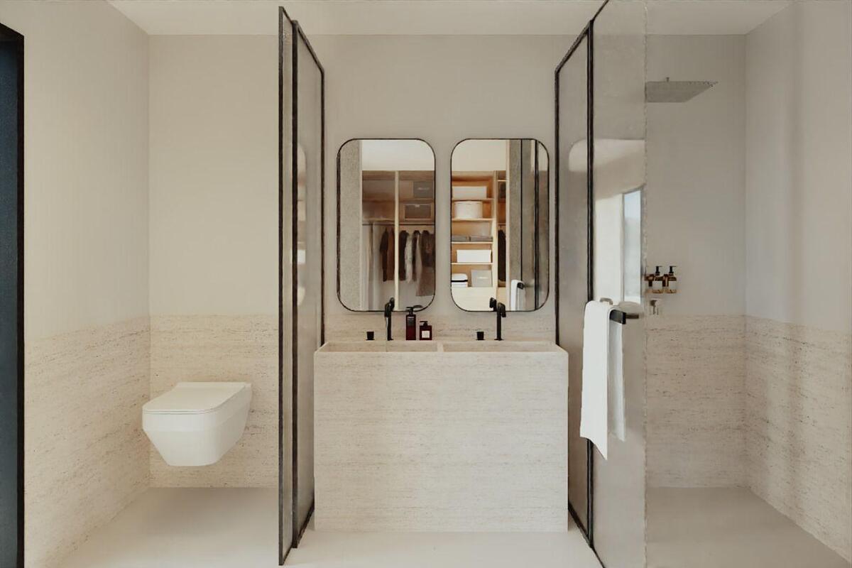 12 of 14: Baño con acabados finos