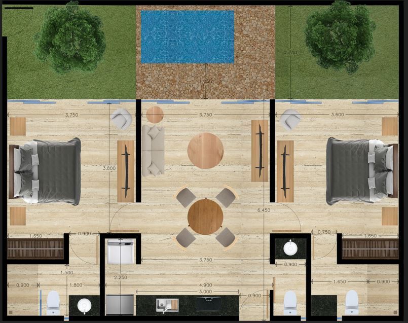 6 de 18: Plano modelo A plus