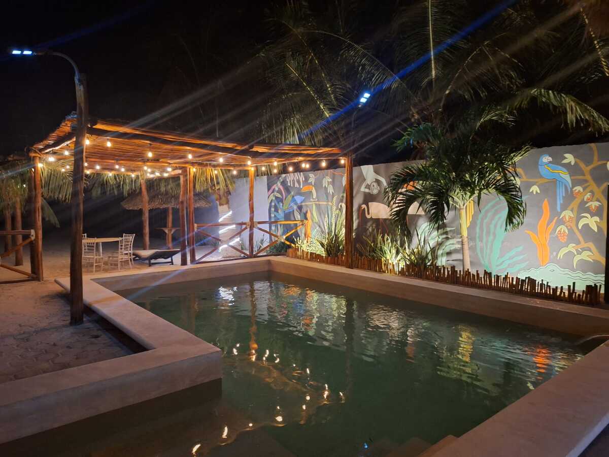 42 of 43: Alberca de noche