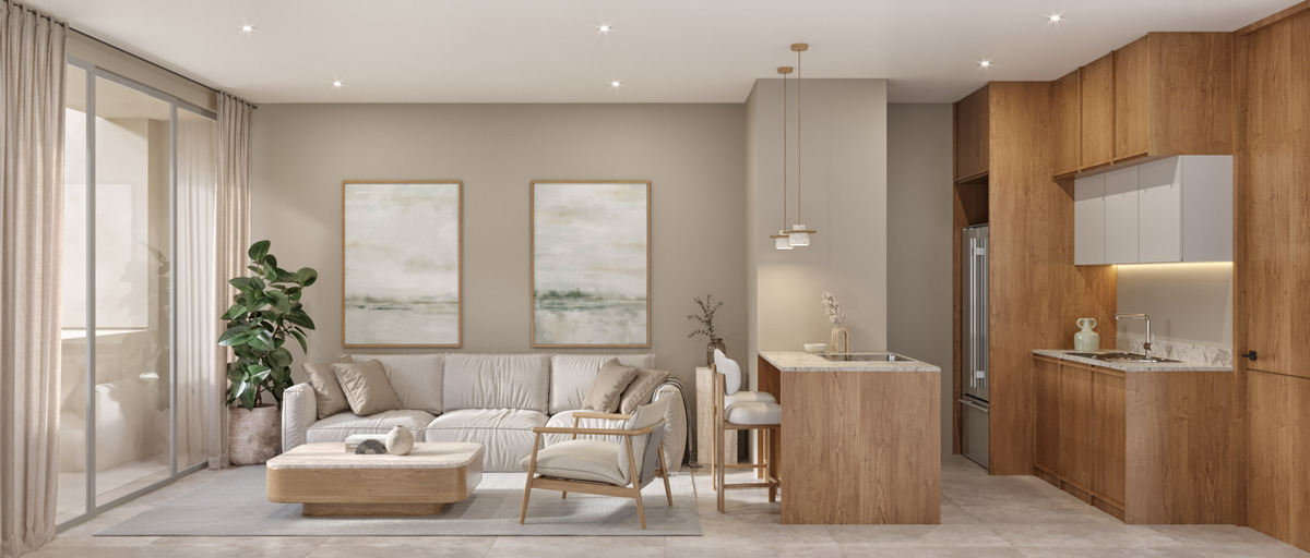 2 de 10: Sala y Cocina