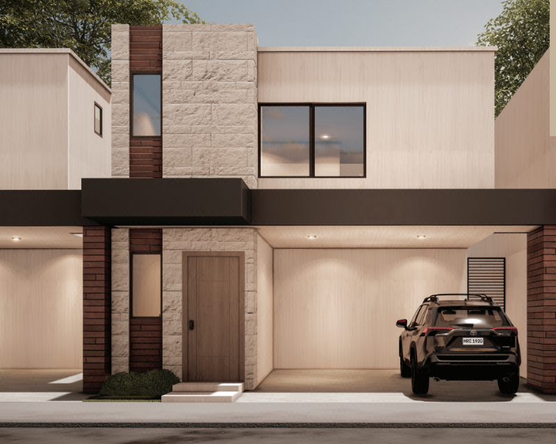 Casa con habitación en planta baja modelo Brisa en Montalia