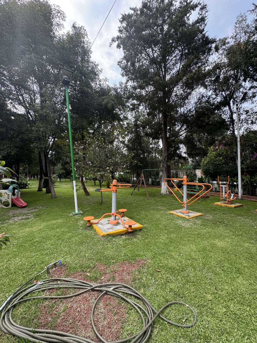 4 de 50: Parque se encuentra junto a la casa