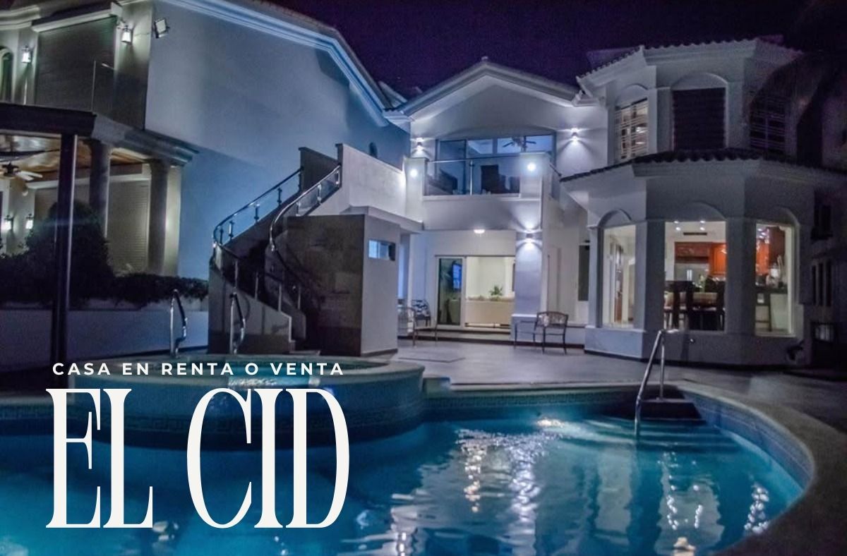 ⭐️CASA DE LUJO EN VENTA EN EL CID CON ALBERCA PROPIA FTE CANAL DE NAVEGACION, foto 1 de 46