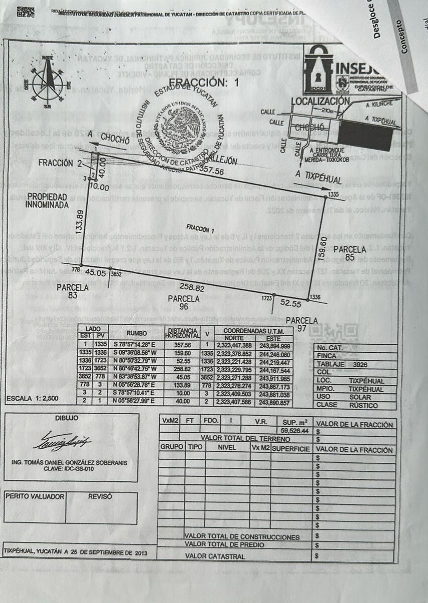 Venta terreno Tixpehual 6 hectareas - foto 1