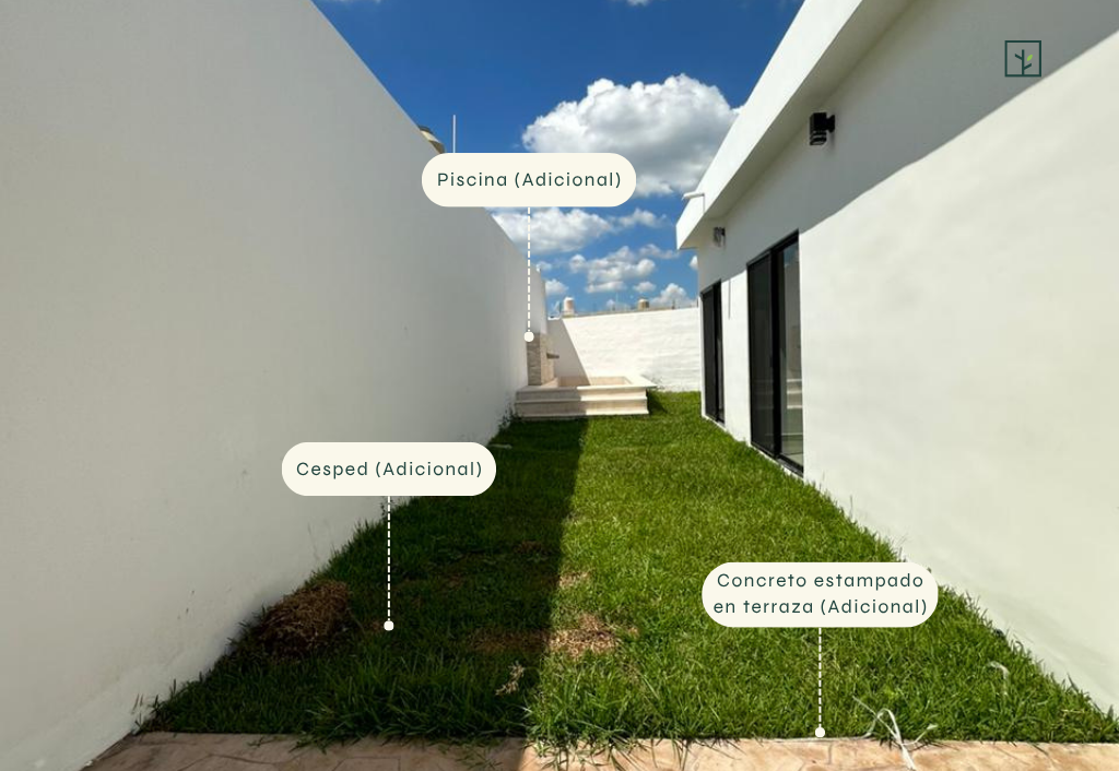 9 de 12: PATIO Y JARDIN LATERAL