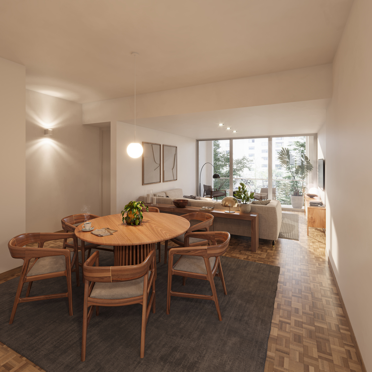 2 de 5: render estancia - comedor