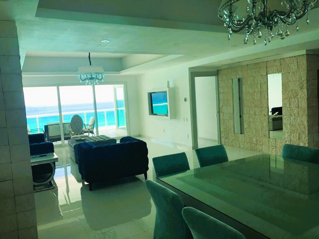 19 de 22: ZONA HOTELERA CANCUN DEPARTAMENTO 3 RECAMARAS AMUEBLADO