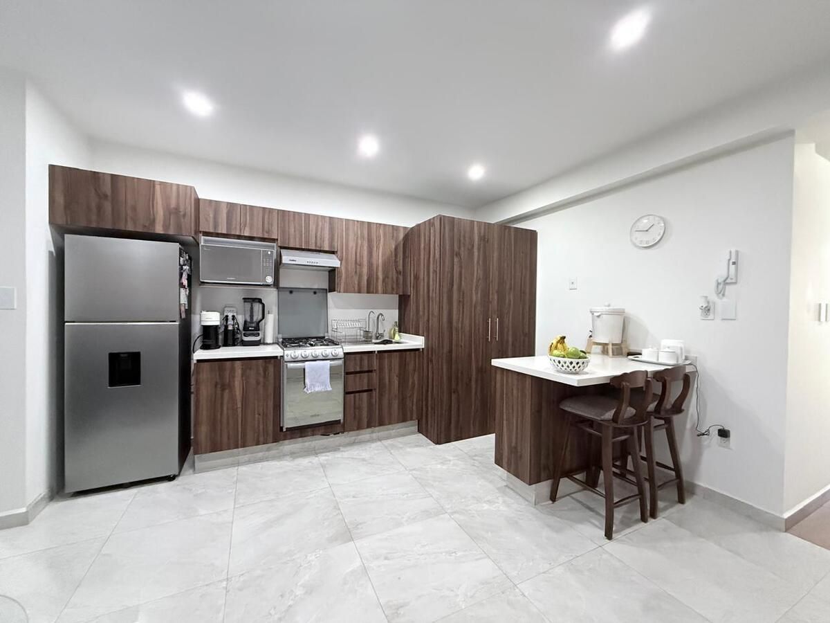 departamento en renta en Pedregal de Santa Ursula, Coyoacán, Ciudad de México — Departamento tipo loft amueblado en renta, cerca del Estadio Azul ($16,500) — foto 1 de 10