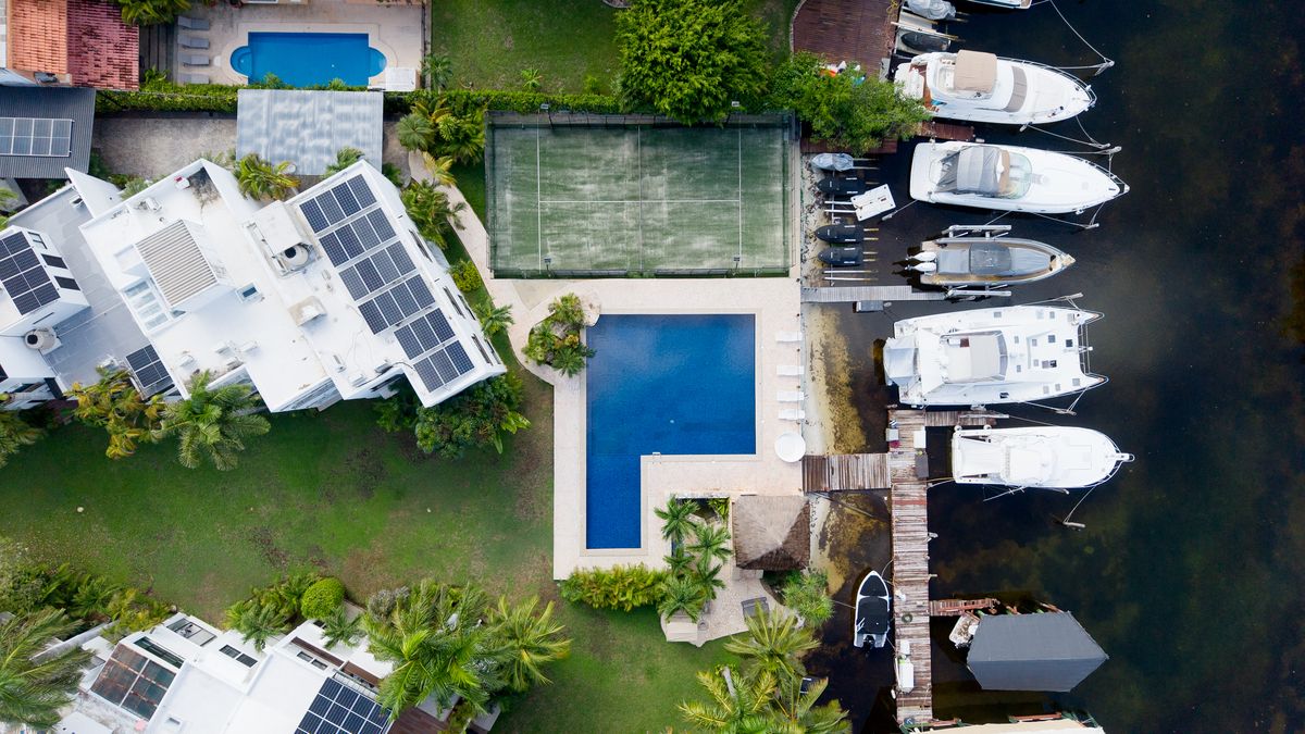 1 de 13: Vista área del condominio