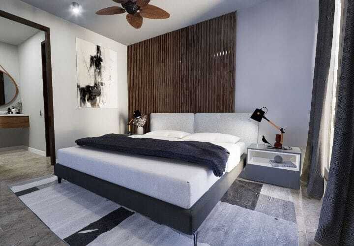 8 de 22: Recámara principal y vestidor