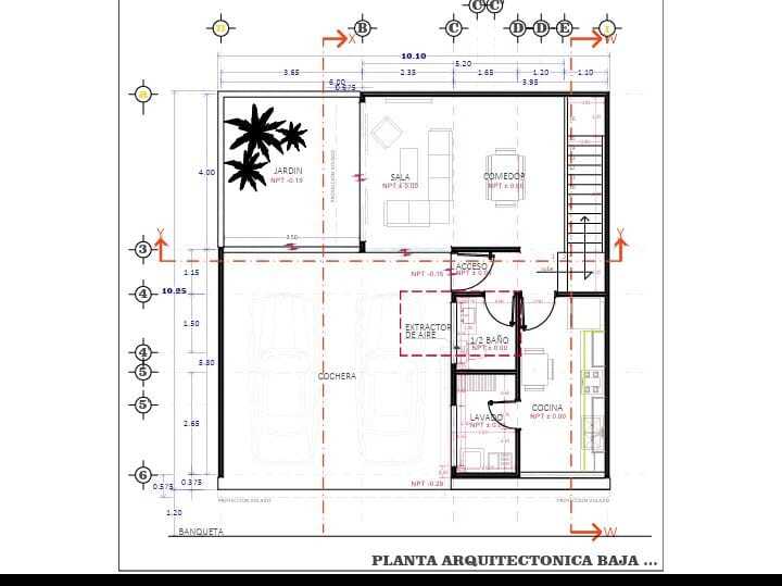 11 de 22: Planta Arquitectónica Baja