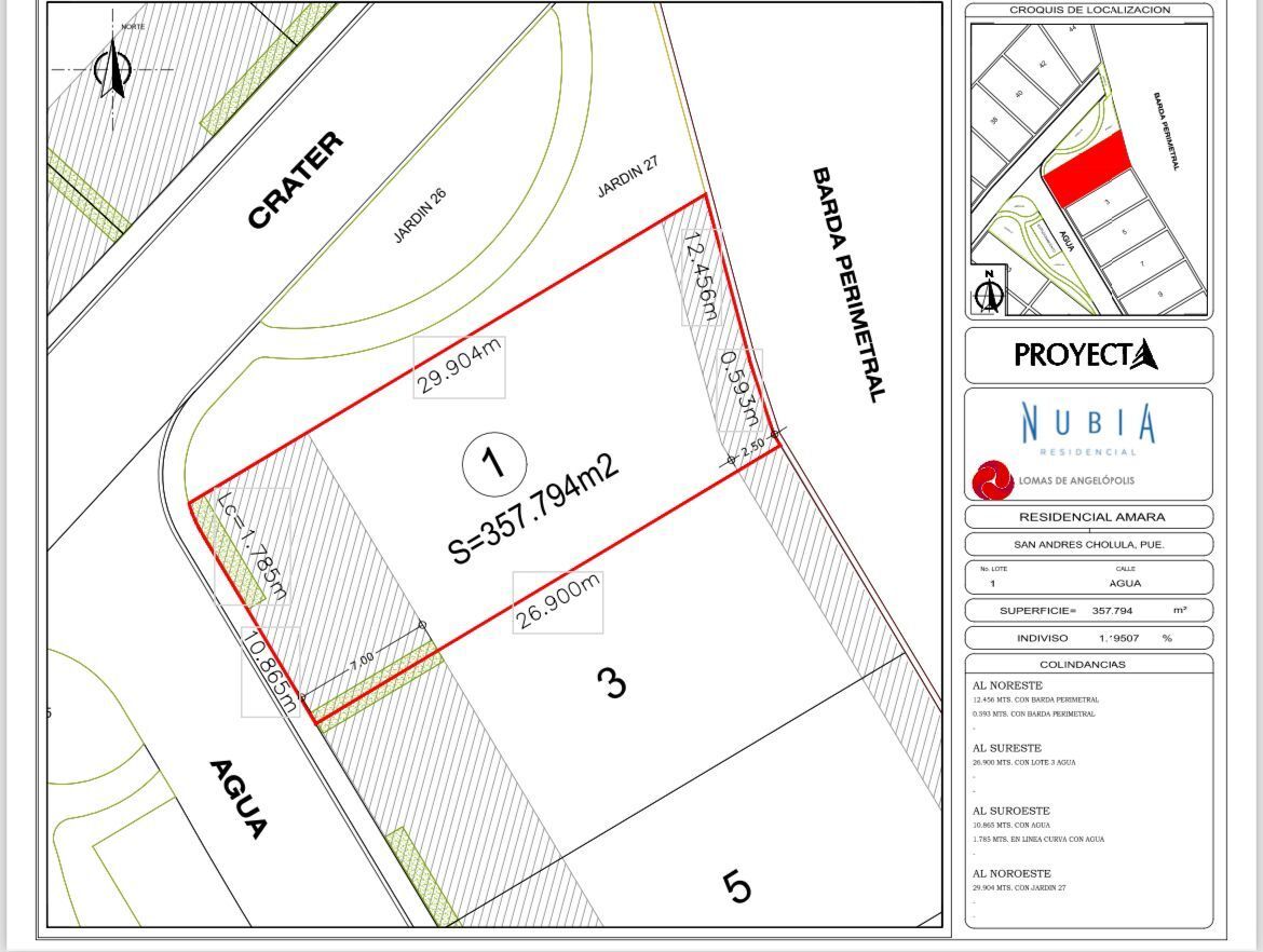5 de 13: Plano Lote Agua 1