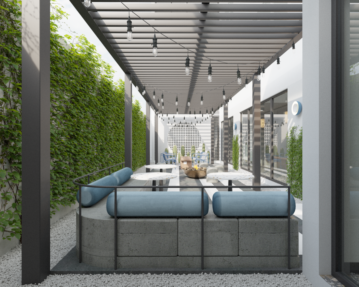 11 de 12: Terraza/Fogatero