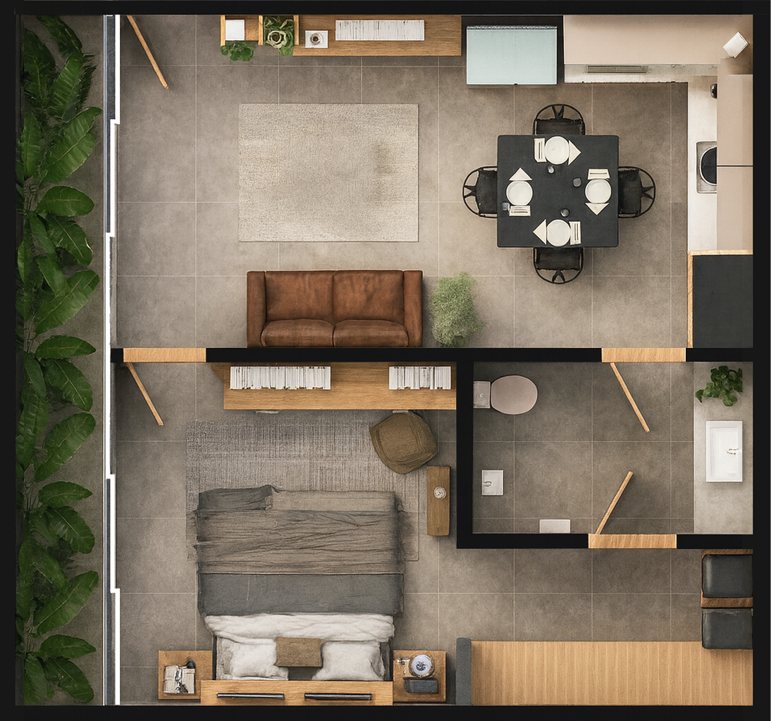 Departamento en Venta en Planta Baja en Itera. Dzityá, Mérida - foto 4