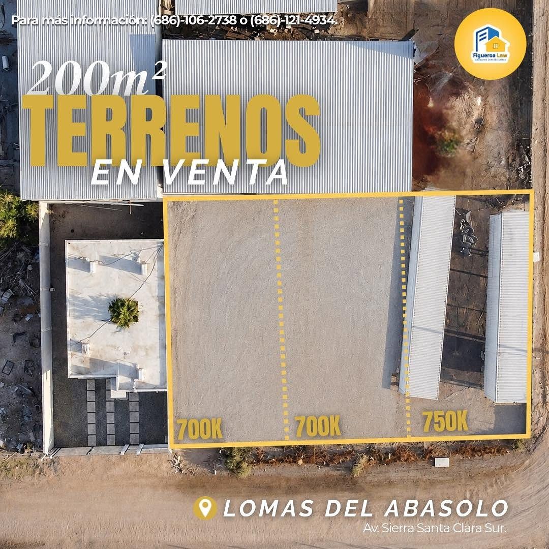 Se vende 3 terrenos en Lomas De Abasolo (Mexicali, B.C.)