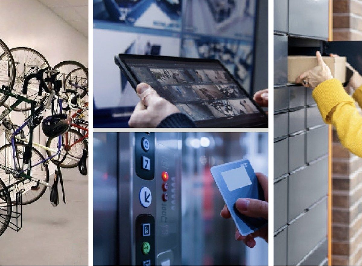 23 de 23: Bike rack/Smart lockers