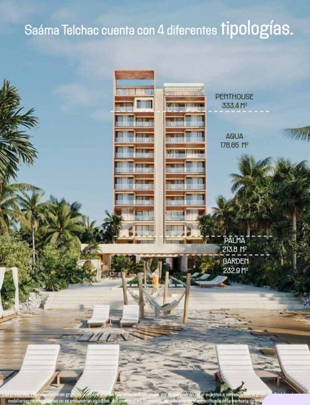 Departamentos en venta sobre playas de Telchac Yucatán