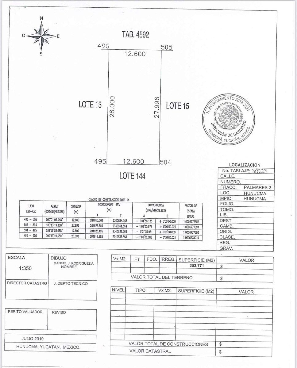 Terreno en venta propiedad privada, con escrituras a mano en hunucma - foto 2