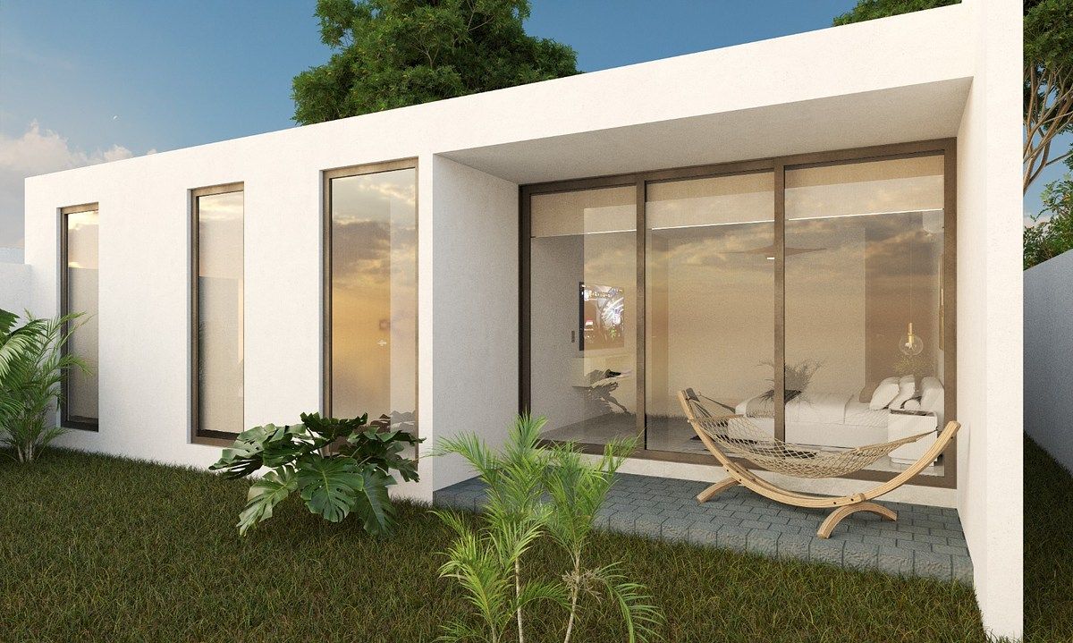 4 de 6: Terraza de Recámara Principal y Jardin Trasero