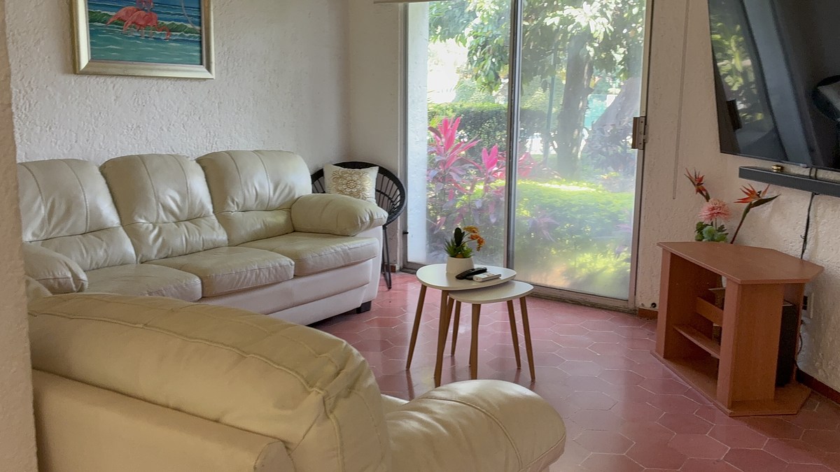 7 de 21: Sala con vista al jardín frontal