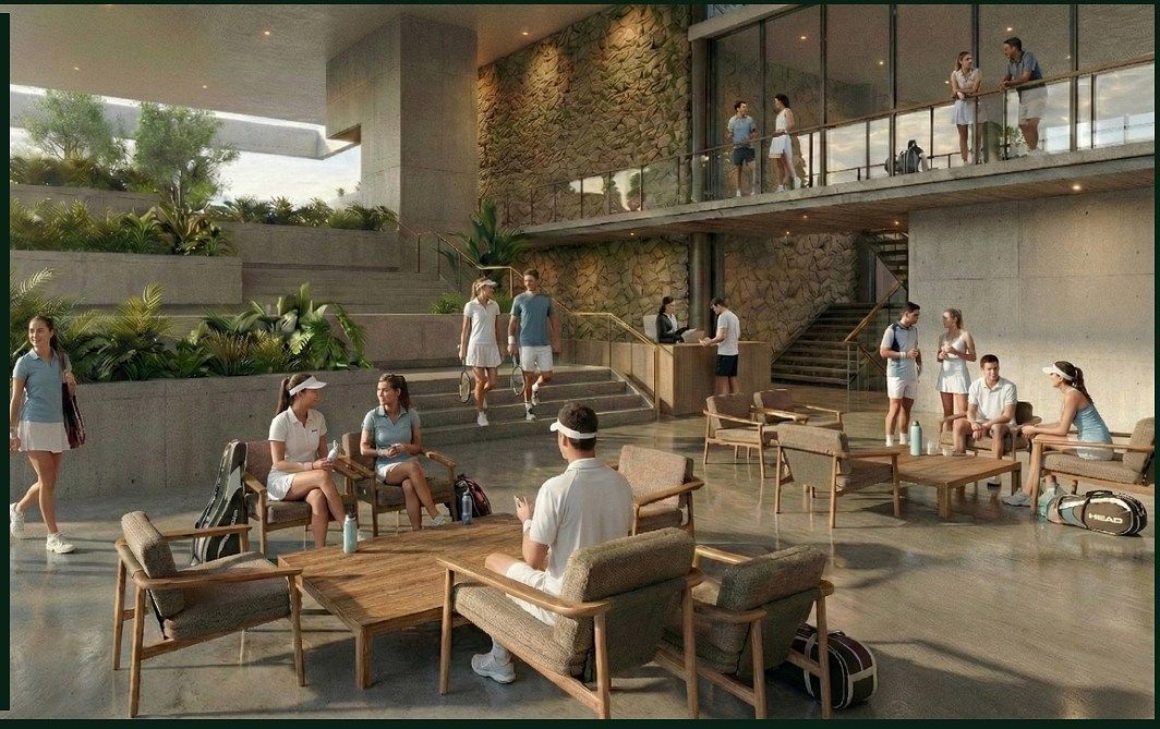 8 de 26: Vista interior lobby Casa Club