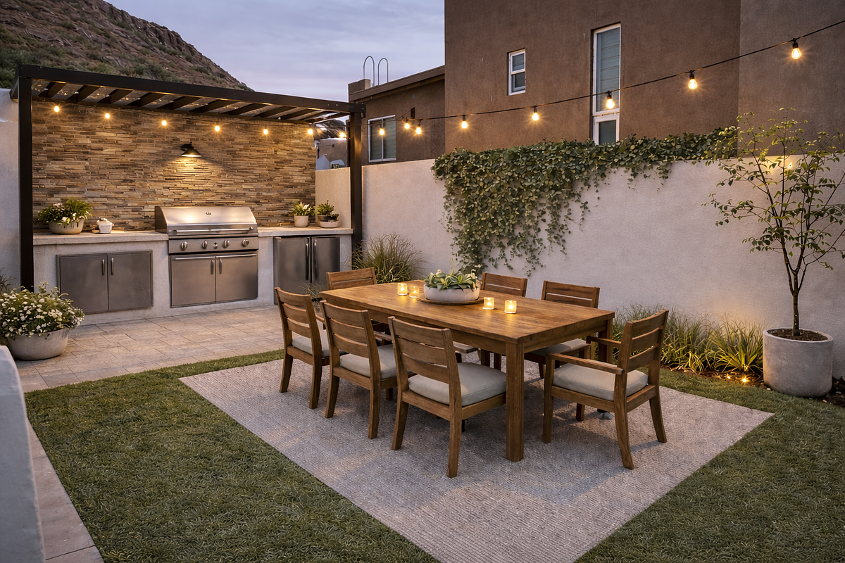 13 de 30: Render del jardín que tiene muy buen tamaño!