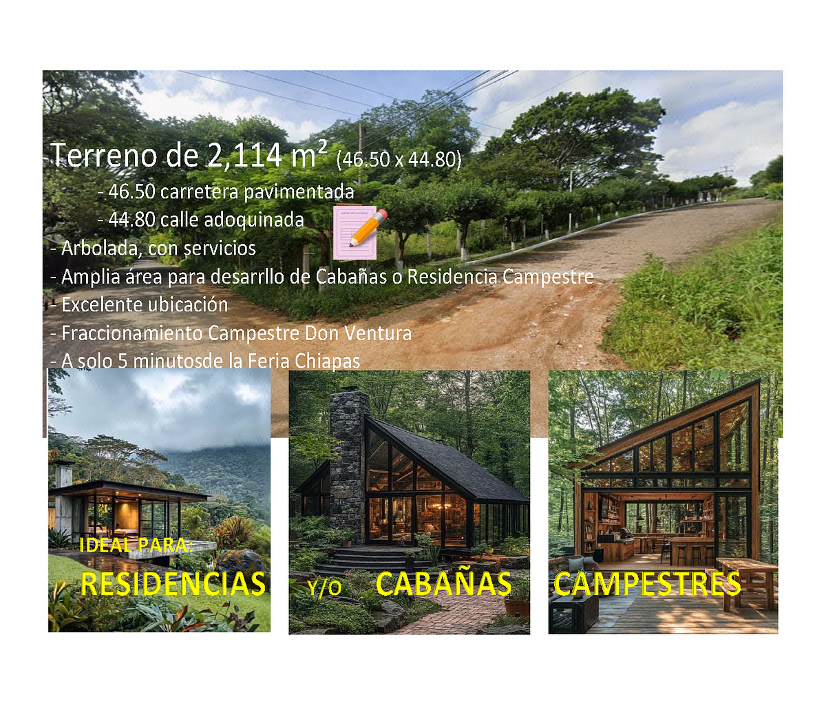Terreno en Don Ventura (Exelente ubicación, Esquina)