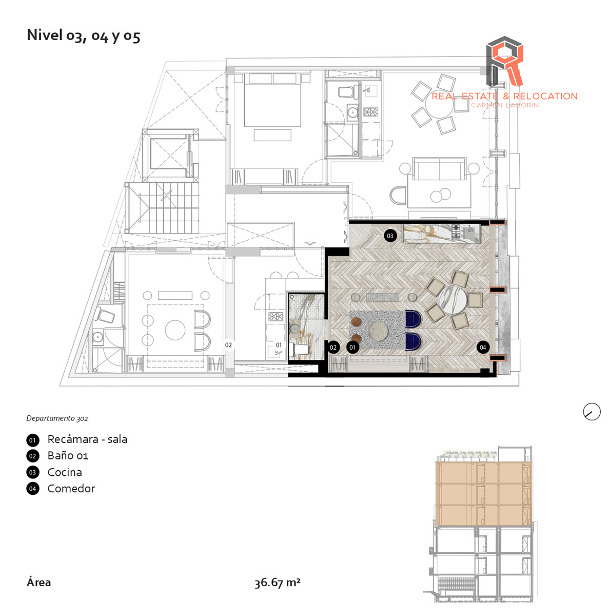 8 de 23: EXTERIOR - CON VENTANAL DISTRIBUCION (402 Y 502)
