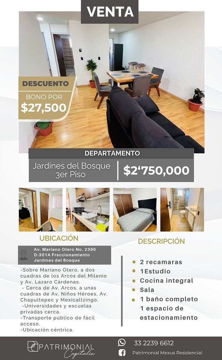 Departamento en Jardines del Bosque Centro, Guadalajara, foto 2 de 10