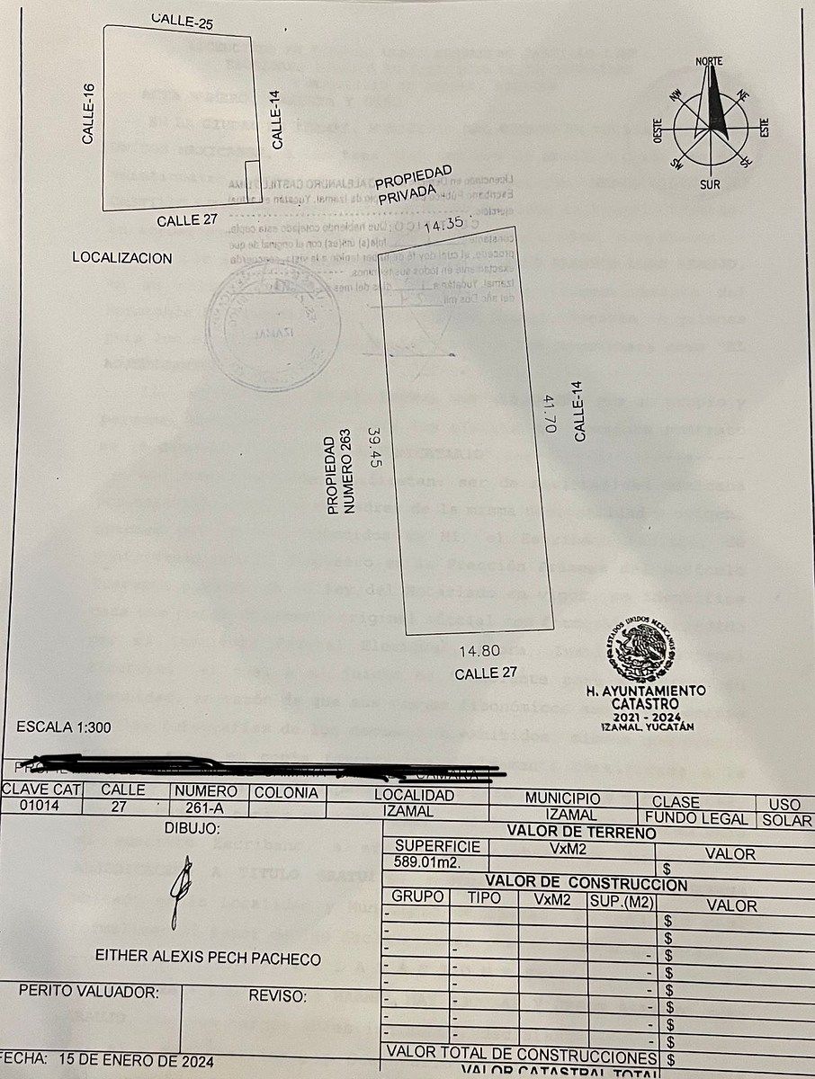 6 de 6: Plano catastral