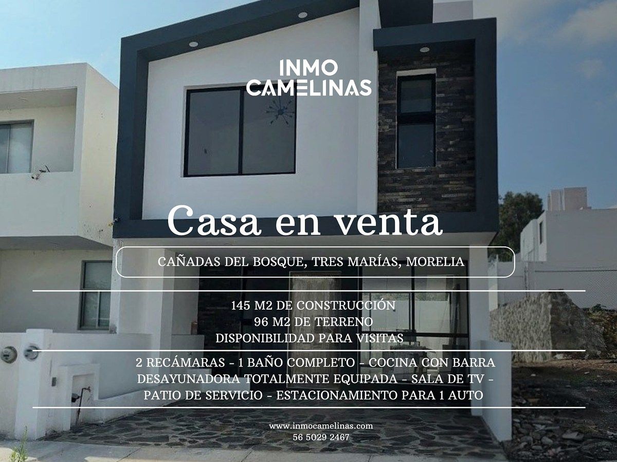 *CASA EN VENTA  CAÑADAS DEL BOSQUE TRES MARÍAS MORELIA MICHOACÁN, foto 1 de 8