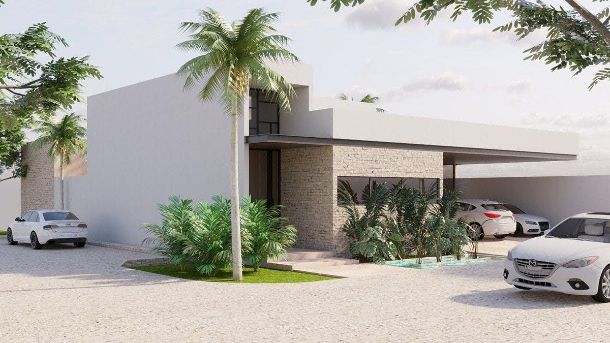Casa de Una Planta en Esquina en Venta en Mérida, Privada Soluna, Temozón Norte