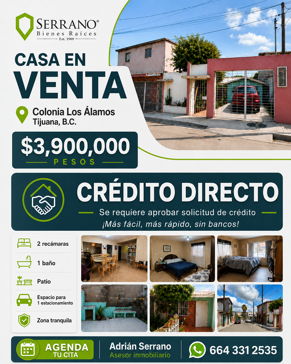 Casa en Venta Colonia los Alamos, Tijuana