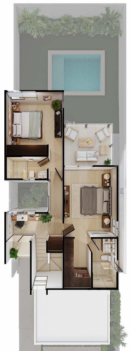 8 de 10: Floor Plan Planta Alta