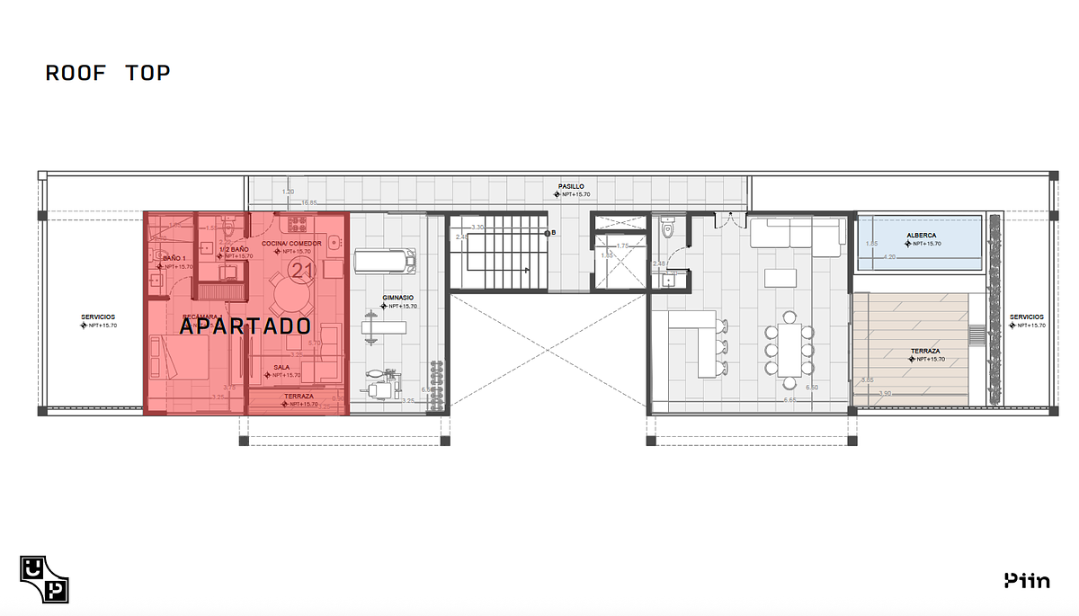 22 de 22: 5 PISO Y ROOF TOP
