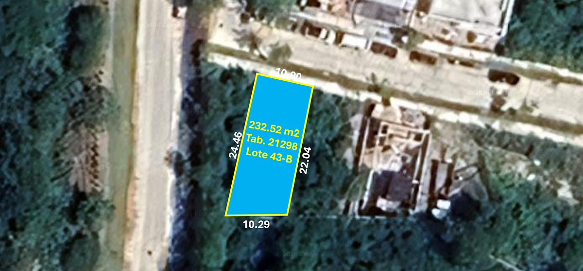 Terreno de 232.52 m2 en la Privada Gaeta Cabo Norte Temozón Norte Mérida
