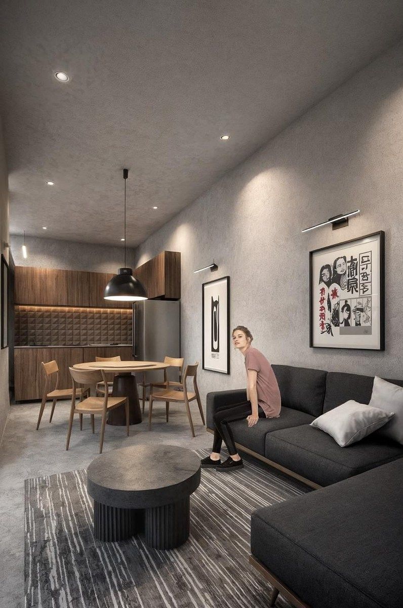 4 de 4: Sala- Comedor y cocina en altura y media.