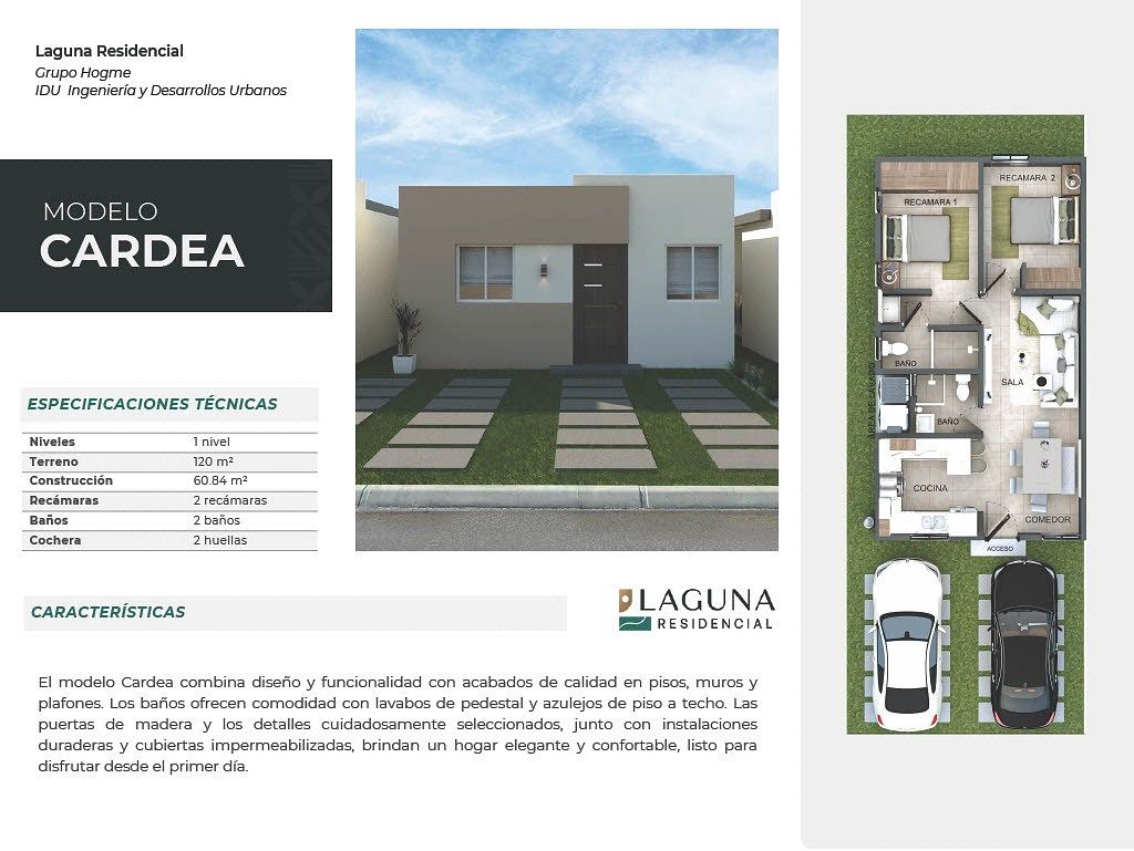 Modelo Cardea Laguna Residencial