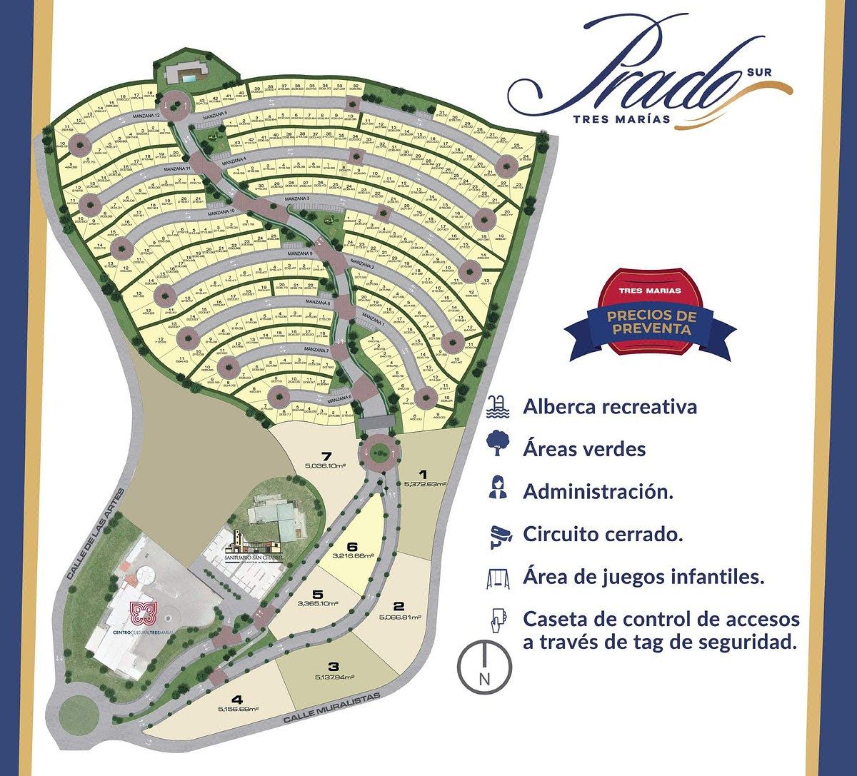 Terrenos en venta en Prados Sur, Tres Marías, Morelia