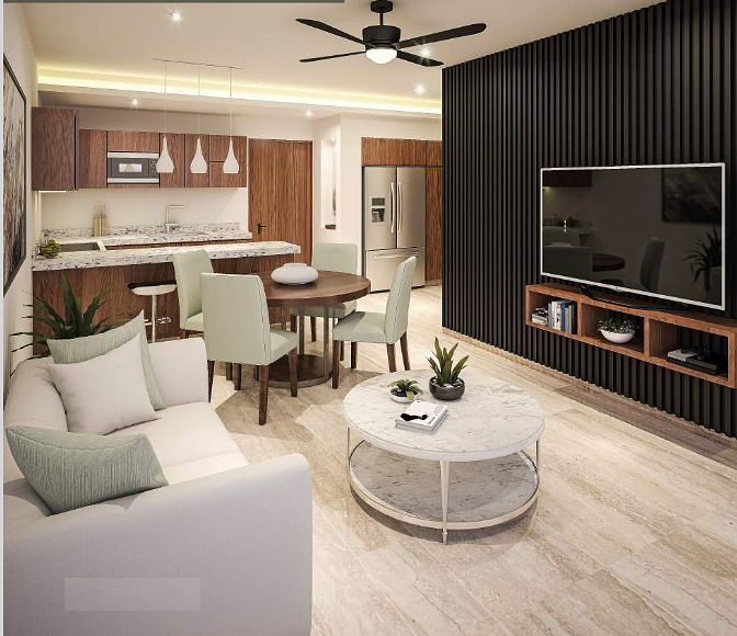 1 de 8: Sala, Comedor y Cocina