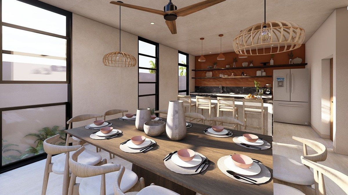2 de 3: Comedor y Cocina