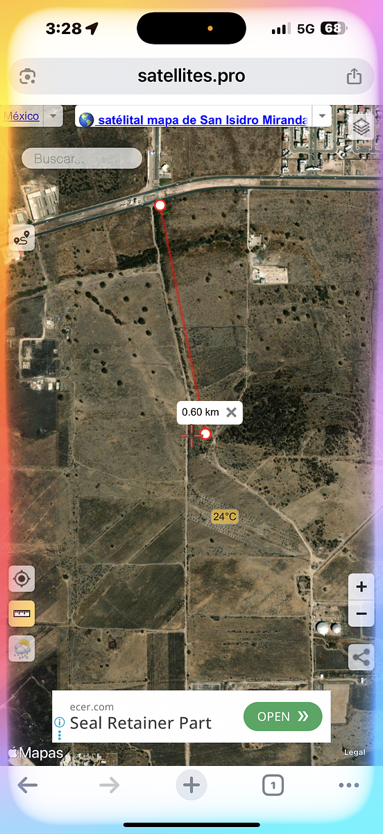 7 de 13: Distancia de Av Prolongación de constituyentes