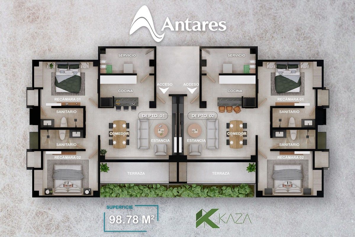 2 de 15: Plano departamento