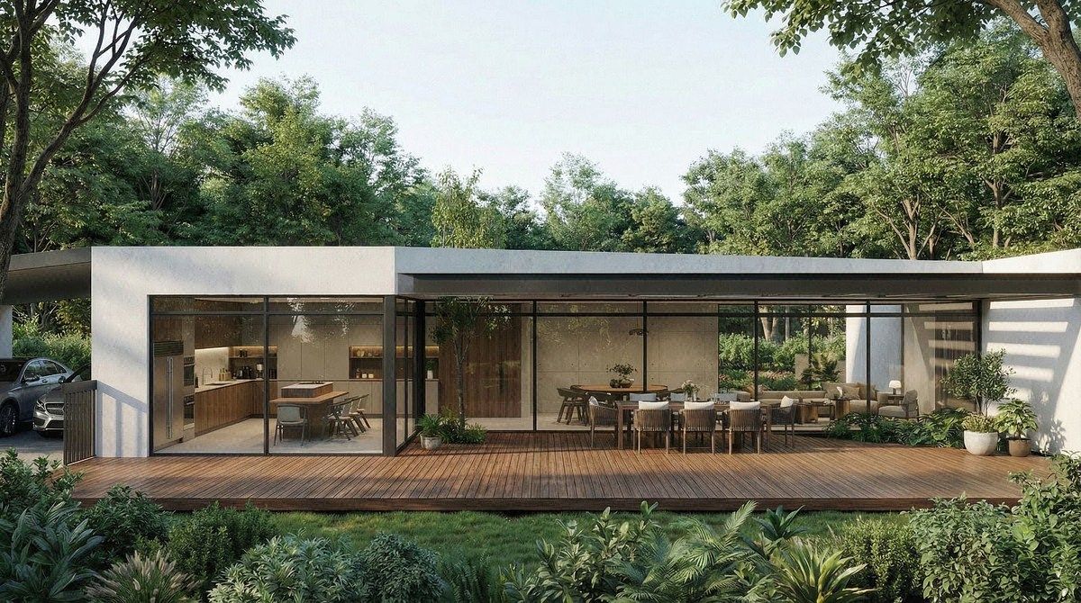 Exclusiva Residencia en Preventa en Coto con Vista al Bosque.